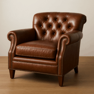 Leather chair casual design